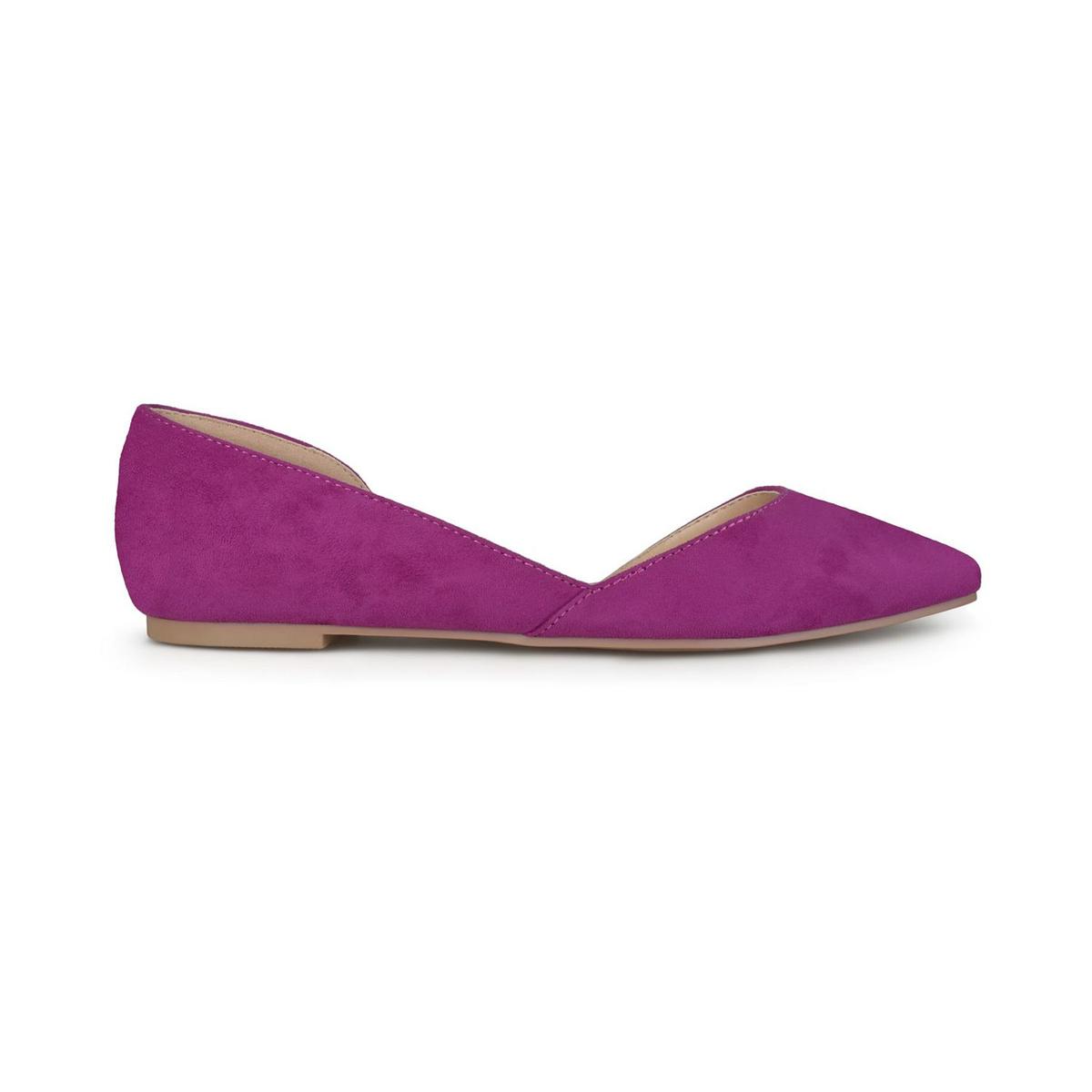 Ester Womens Faux Suede Slip On D'Orsay