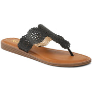 Rally Womens Slip On Perforated Flip-Flops