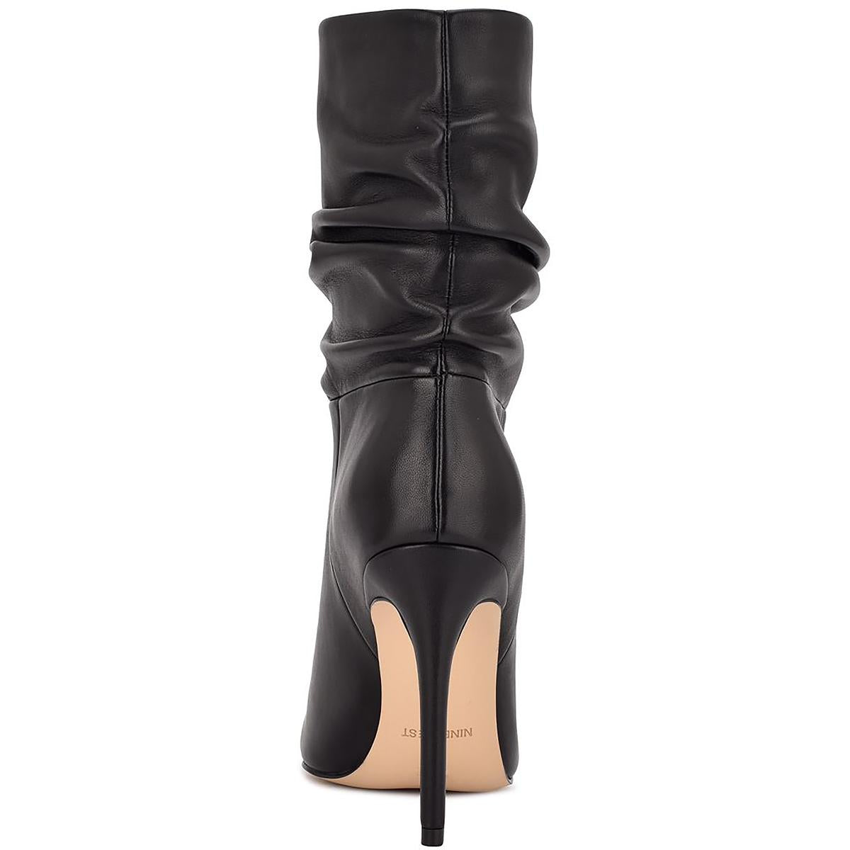 JENN Womens Pointed Toe Mid-Calf Boots