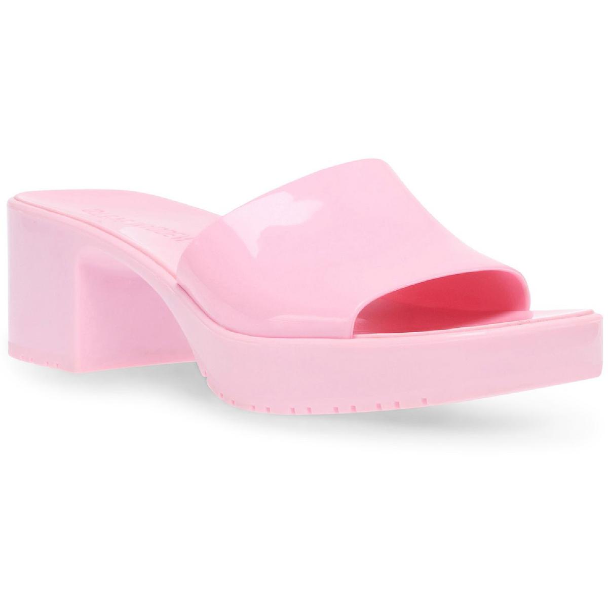 Harlin Womens Solid Man Made Heel Sandals