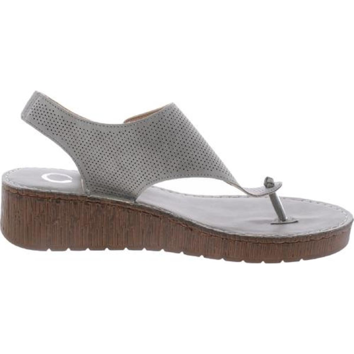 Mckell Womens Buckle Wedge Sandals