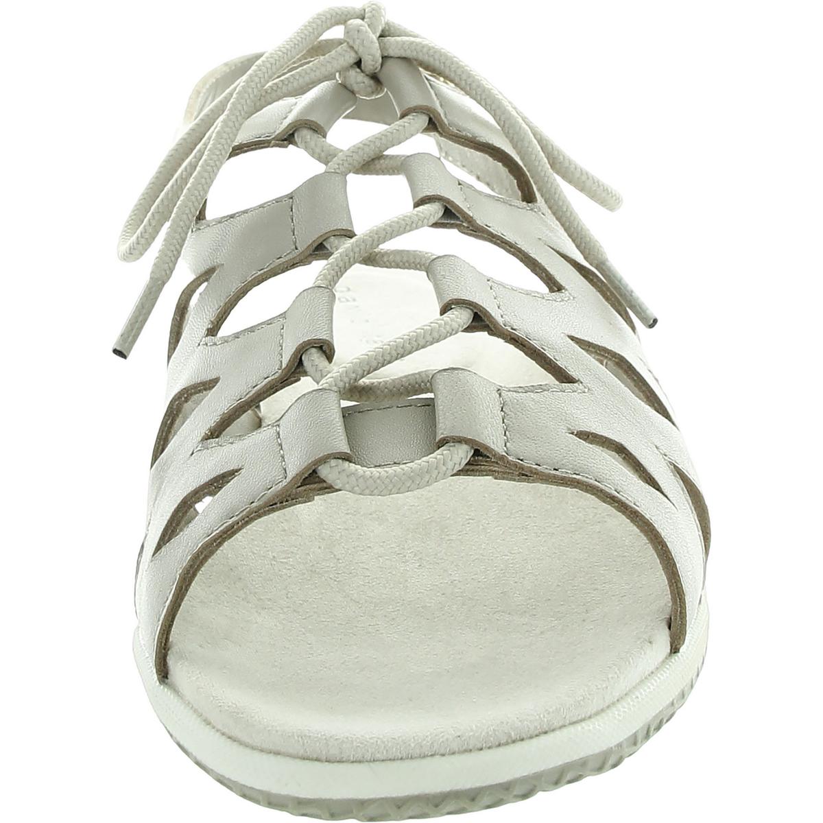 Darcy Womens Lace-Up Leather Slingback Sandals