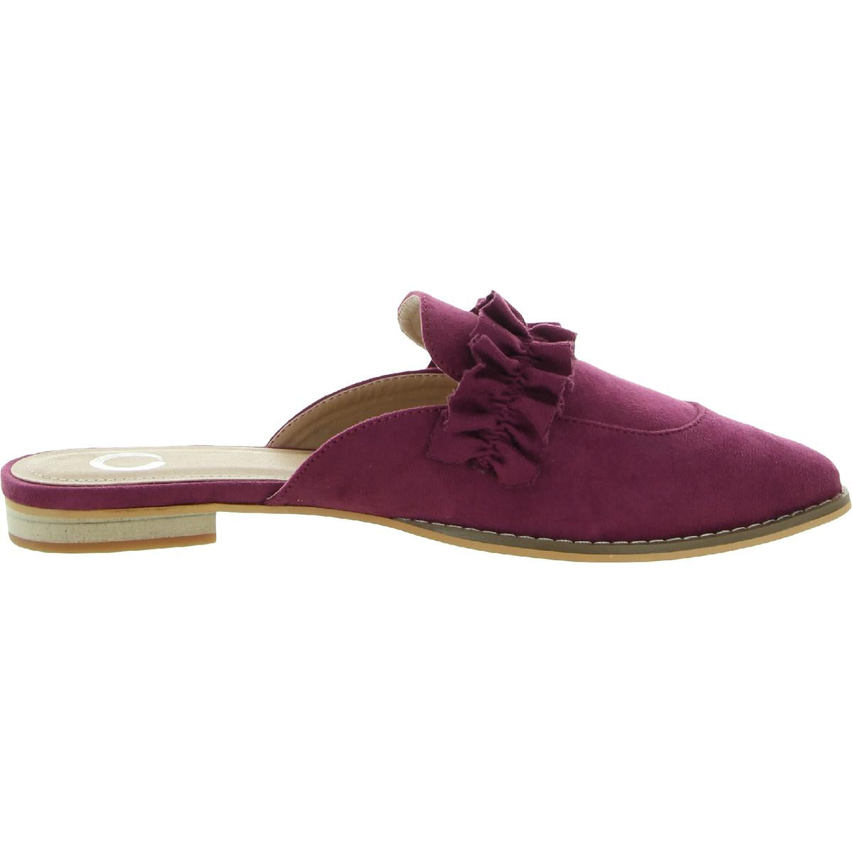 KESSIE Womens Embellished Man Made Loafer Mule