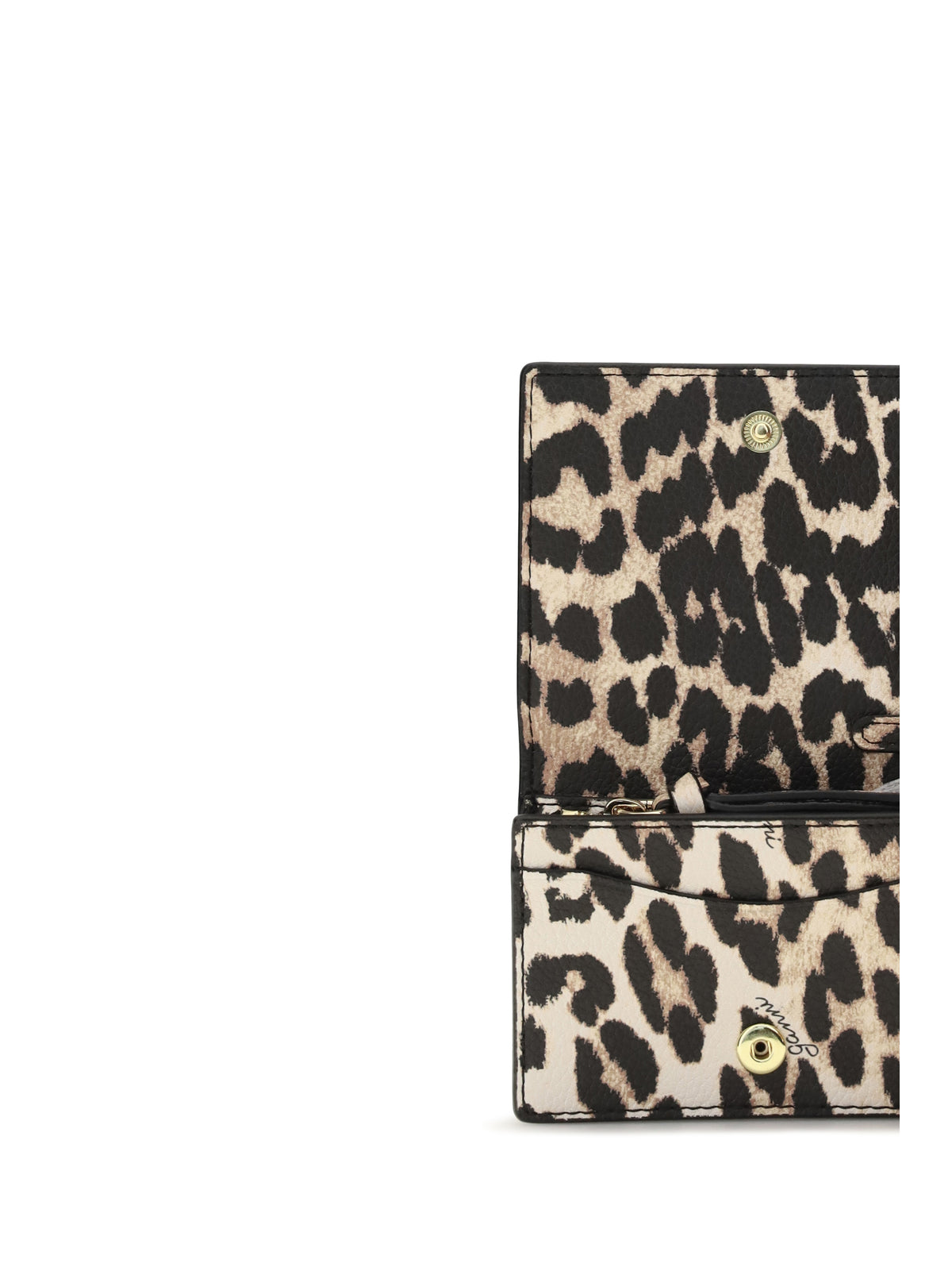 Ganni Women Bou Animal Print Card Holder