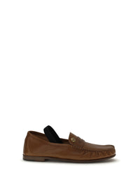 Versace Women Leather Loafers