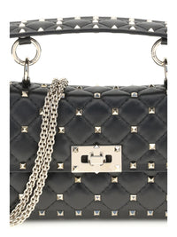 VALENTINO GARAVANI Valentino Garavani Women Rockstud Spike Mini Top Handle Bag In Nappa