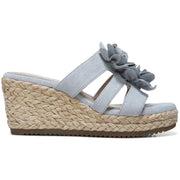 Oodles-Flwr Womens Slip On Wedge Sandals
