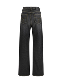 VERSACE Versace Women Straight Jeans With Studs