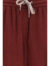 BRUNELLO CUCINELLI Brunello Cucinelli Women Cotton And Silk Track Pants