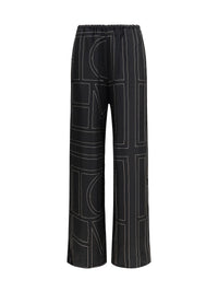 Toteme Women Silk Monogram Pants