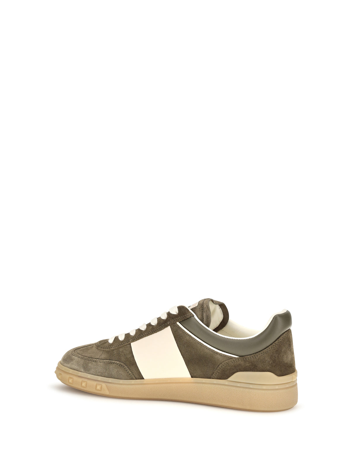 VALENTINO GARAVANI Valentino Garavani Men Low Top Upvillage Sneakers In Suede Split Leather And Nappa Calfskin