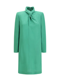 Valentino Women Wool Dress With Knotted Neck