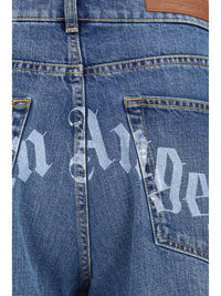 PALM ANGELS Palm Angels Men Wide-Leg Jeans With Back Logo
