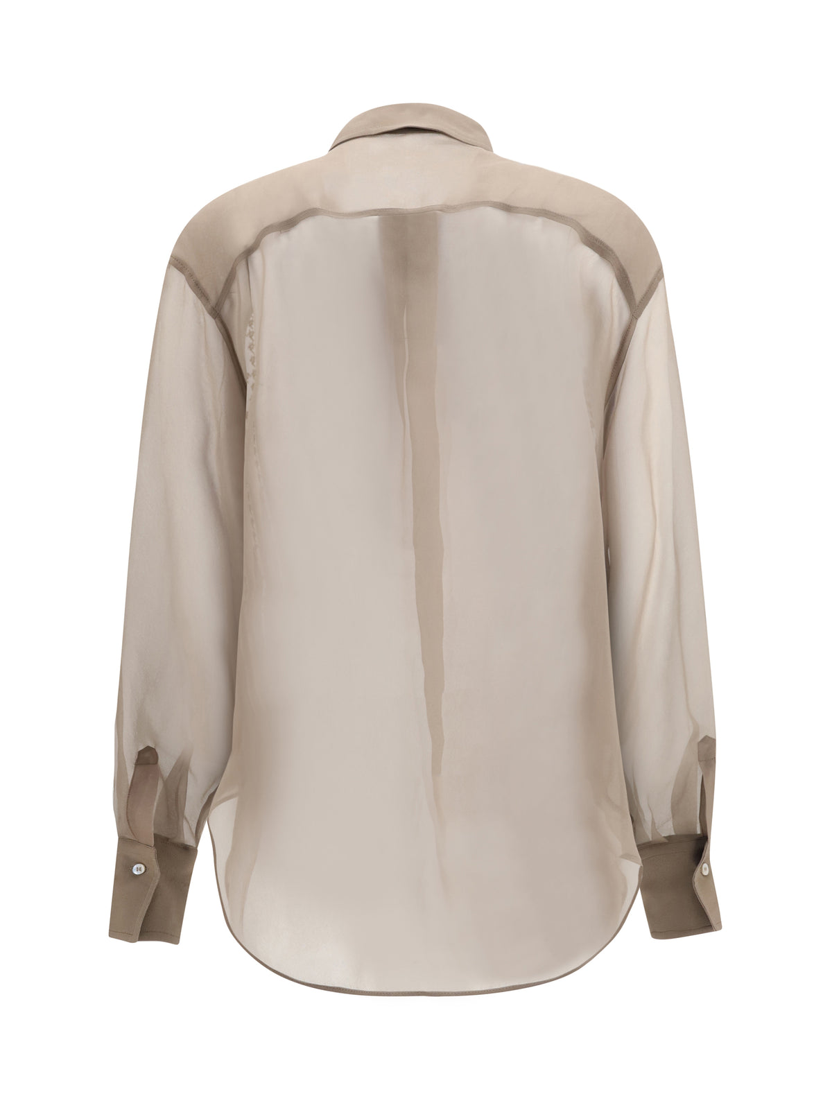 BRUNELLO CUCINELLI Brunello Cucinelli Women Sheer Checked Shirt