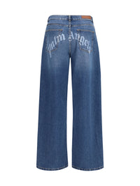 PALM ANGELS Palm Angels Men Wide-Leg Jeans With Back Logo