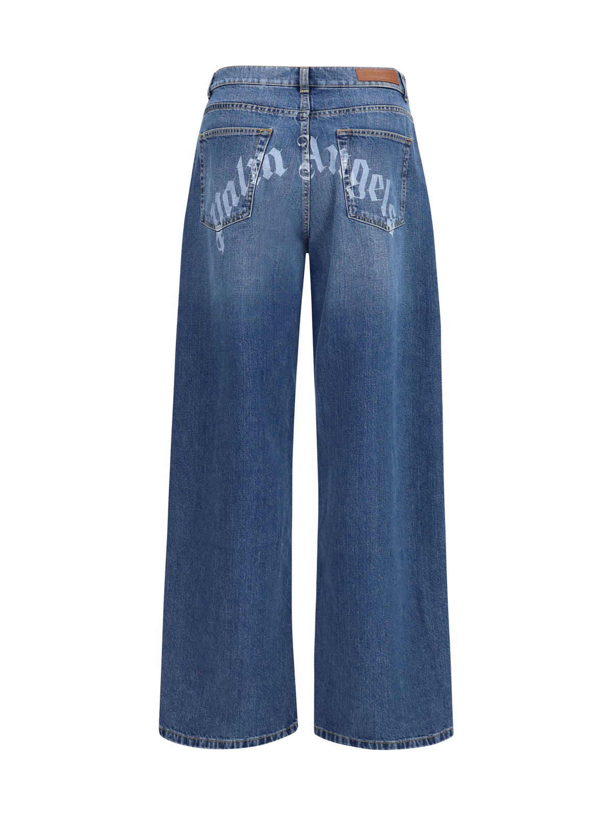 PALM ANGELS Palm Angels Men Wide-Leg Jeans With Back Logo
