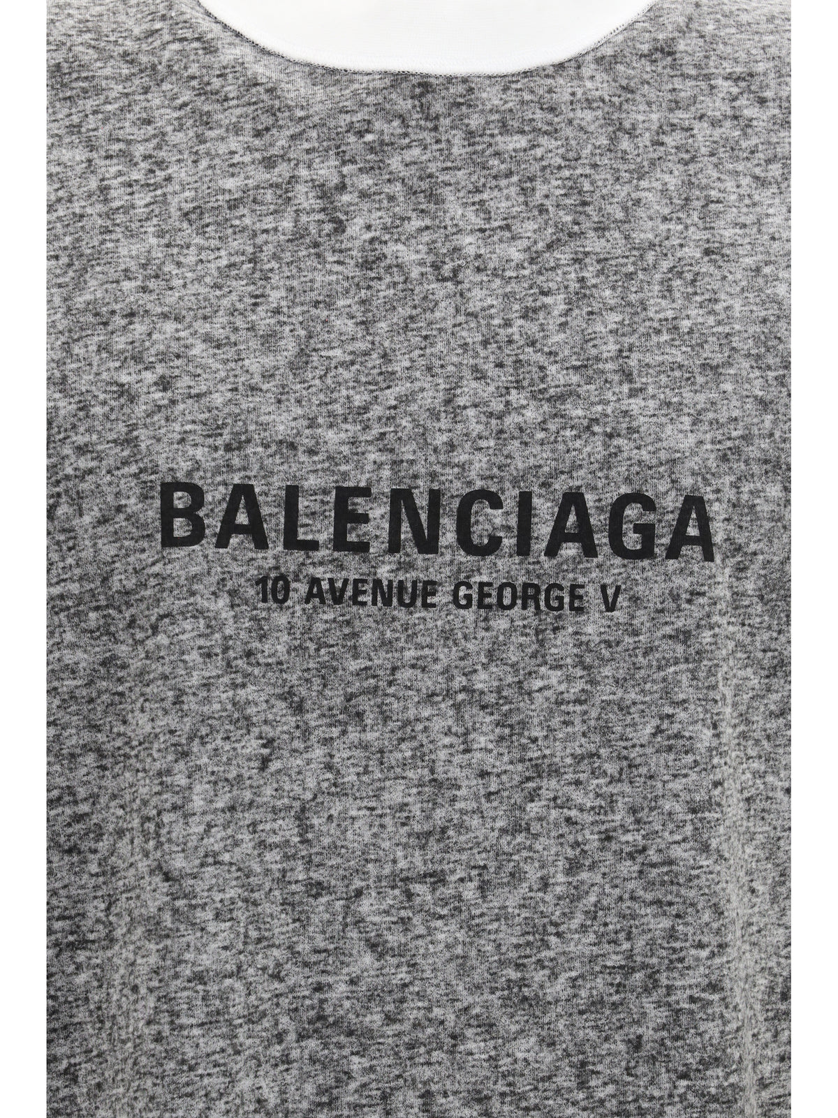 Balenciaga Men Oversized Mélange T-Shirt