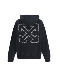 Off-White Men Script Arrow Diagonal Skate Hoodie