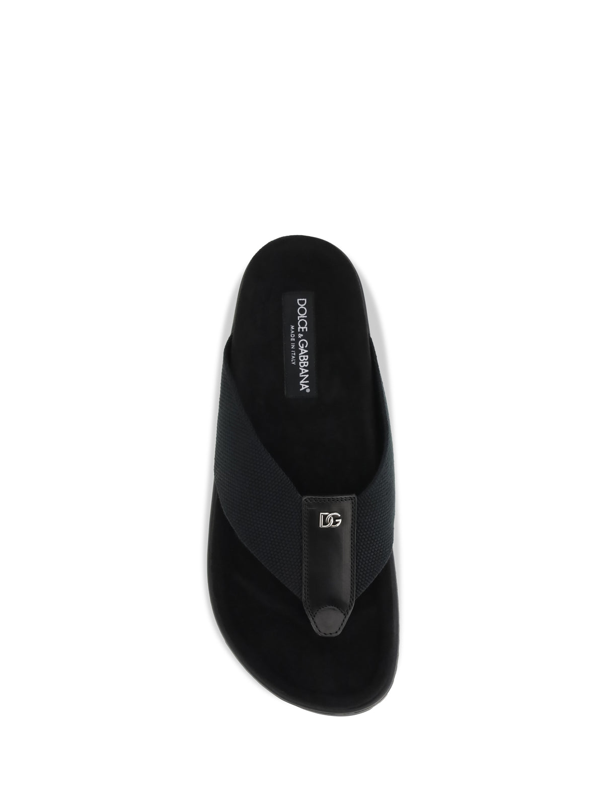 Dolce & Gabbana Men Logo Thong Sandals