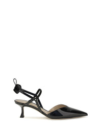 Fendi Women Patent Leather Colibrì Slingback Pumps