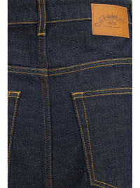 GANNI Ganni Women Slub Denim Fold Jeans