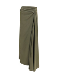 Alexander Mcqueen Women Draped Long Skirt