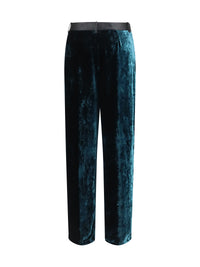 Forte_Forte Women Moiré Velvet Tuxedo Pants
