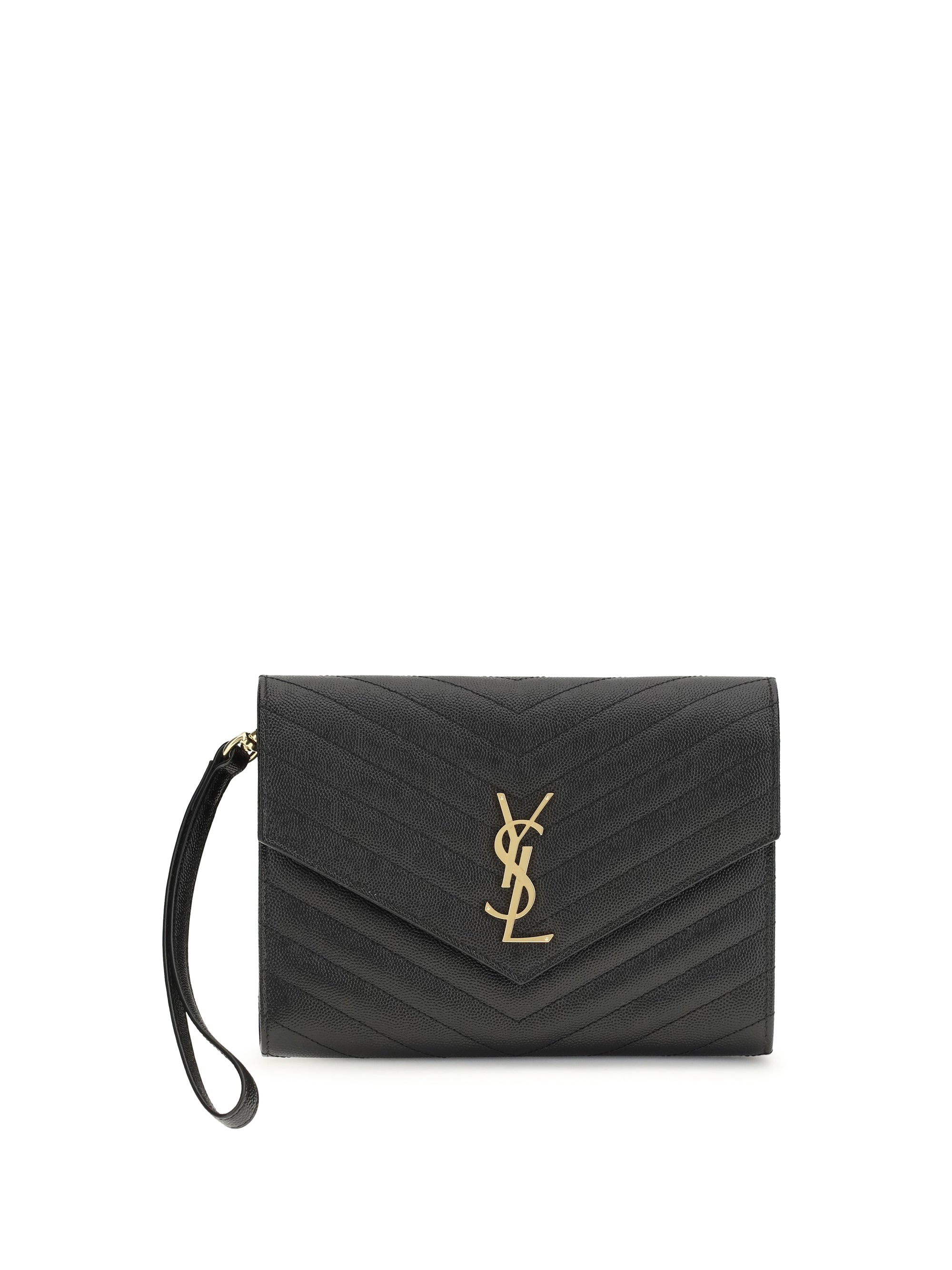 SAINT LAURENT Saint Laurent Women Leather Clutch