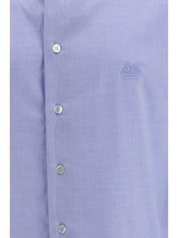 ETRO Etro Men Roma Cotton Shirt With Pegaso Logo