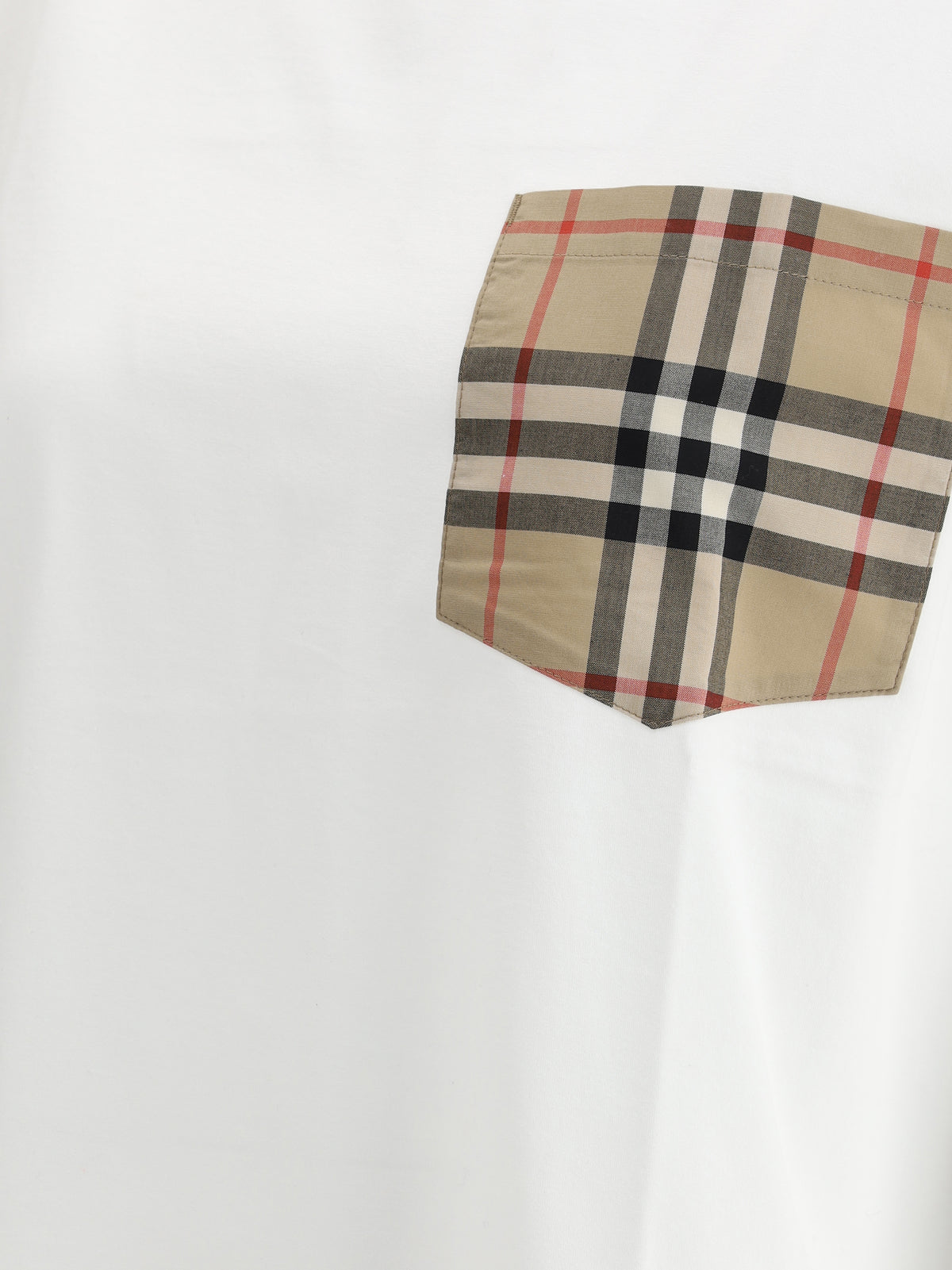 BURBERRY Burberry Women Archive Check Pocket T-Shirt