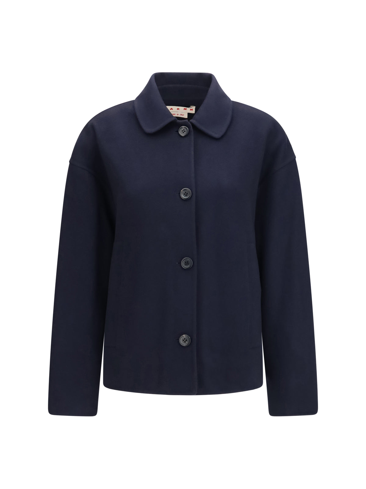Marni Women Wool Jacket With Logo Embroidery