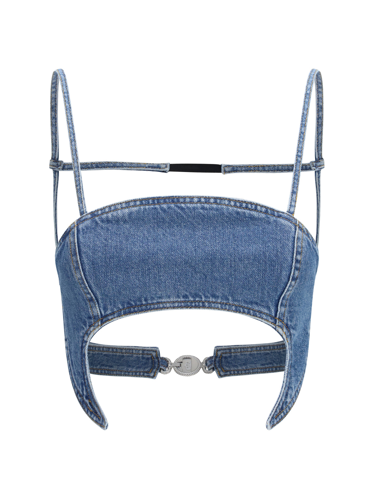 Marine Serre Women Denim Moon Top