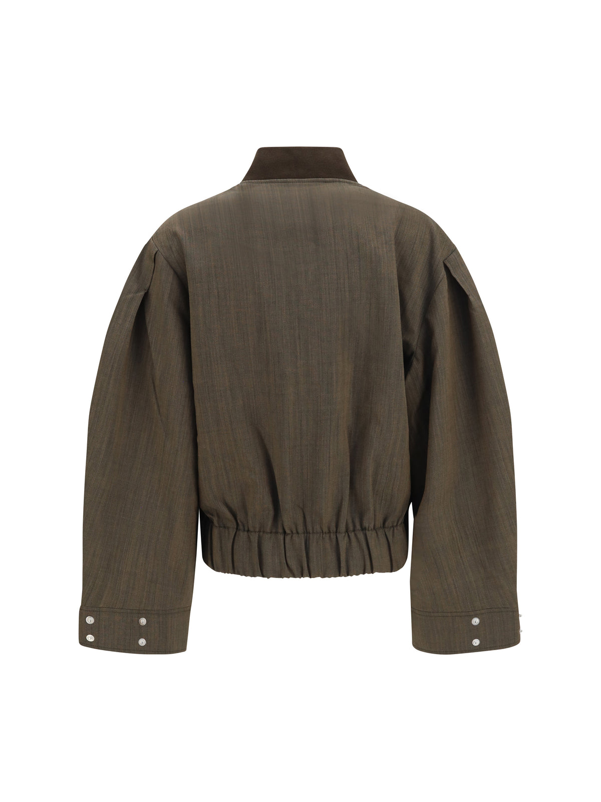 Ganni Women Lightweight Wool Bomber Jacket