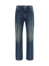 VERSACE Versace Men Distressed Straight-Leg Jeans