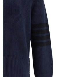 Thom Browne Men Cotton Crewneck Sweater