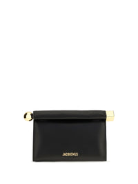 Jacquemus Women Rond Carré Leather Shoulder Bag