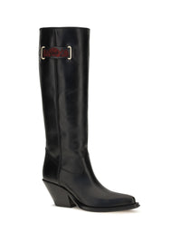 Chloé Women Azelan Over-The-Knee Leather Boots