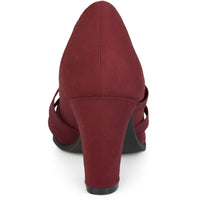 Loren Womens Faux Suede Strappy Heels