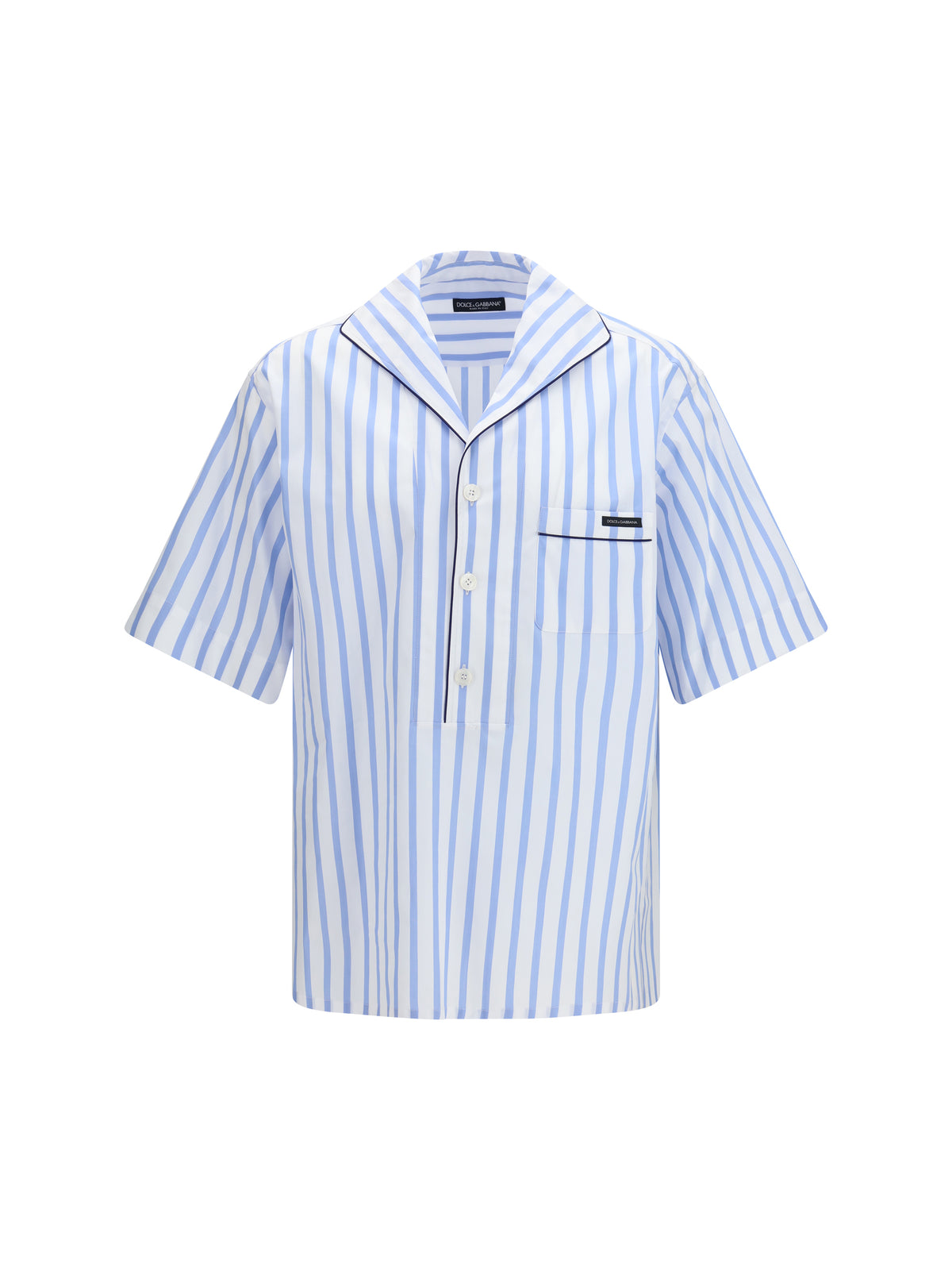 DOLCE & GABBANA Dolce & Gabbana Men Short-Sleeve Striped Shirt