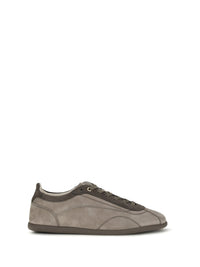 Brunello Cucinelli Men Nubuck And Suede Sneakers With Slim Sole