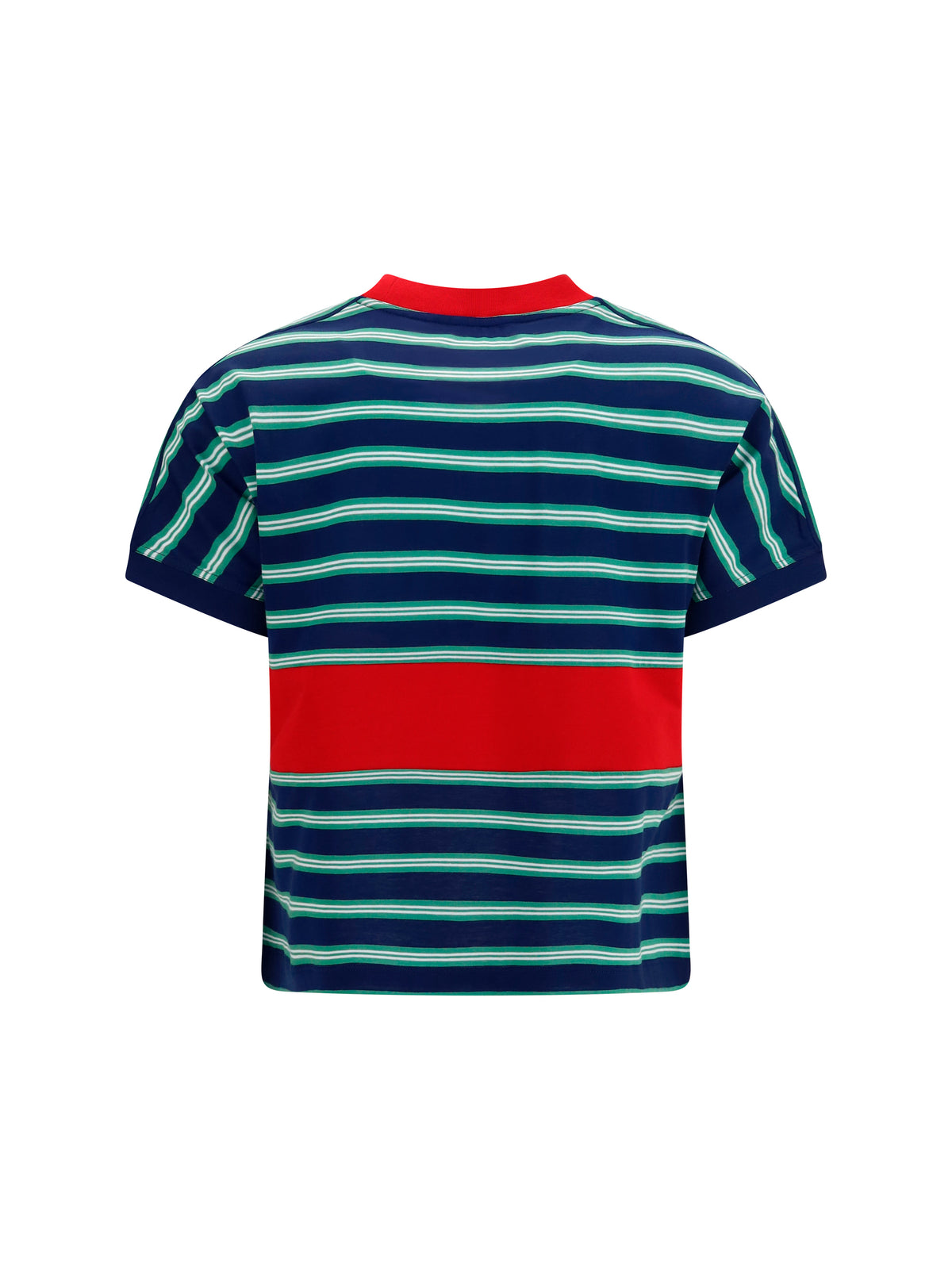 Versace Women Striped Cotton T-Shirt
