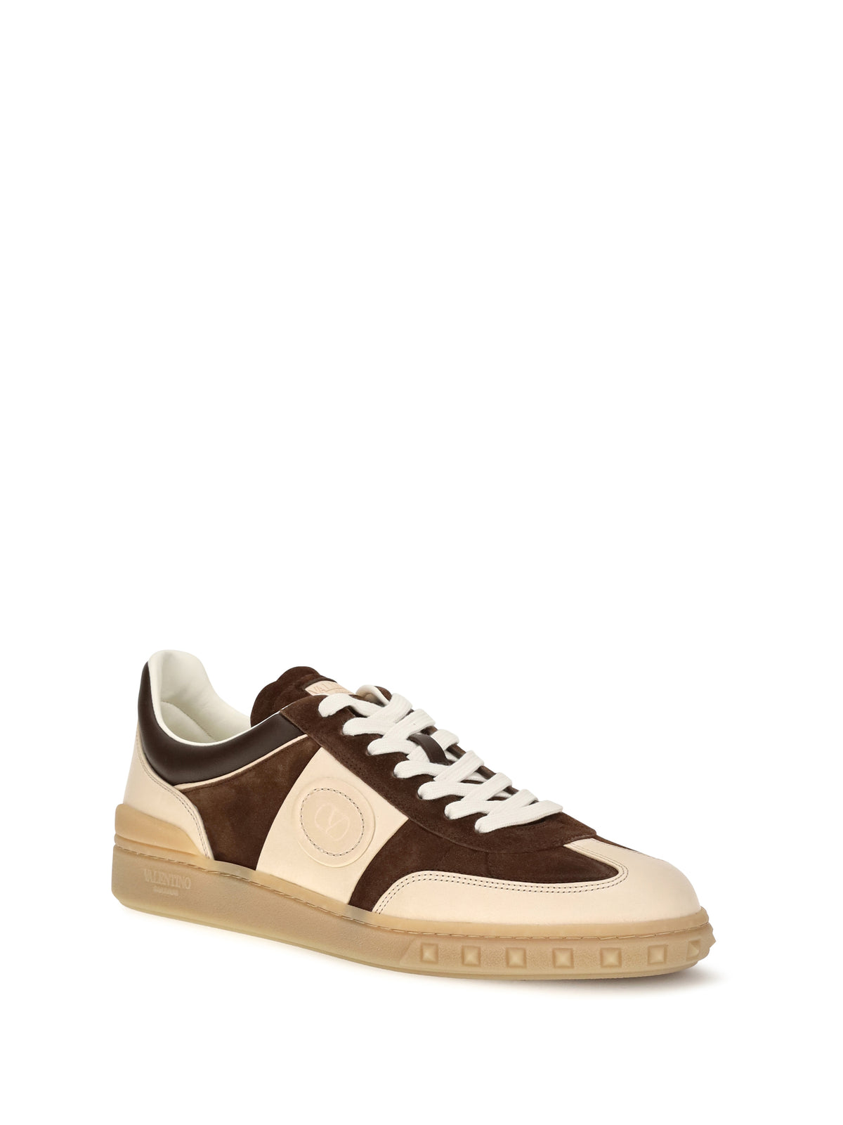 Valentino Garavani Men Upvillage Suede And Nappa Calfskin Sneakers