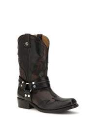 VERSACE Versace Women Sylvester Leather Cowboy Boots