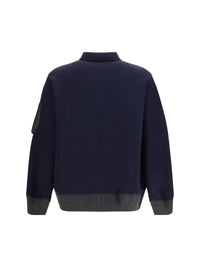 SACAI Sacai Men Terry Cloth Zip Polo