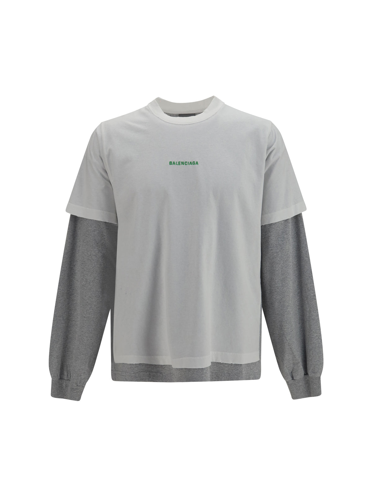 BALENCIAGA Balenciaga Men Double-Sleeve Cotton T-Shirt