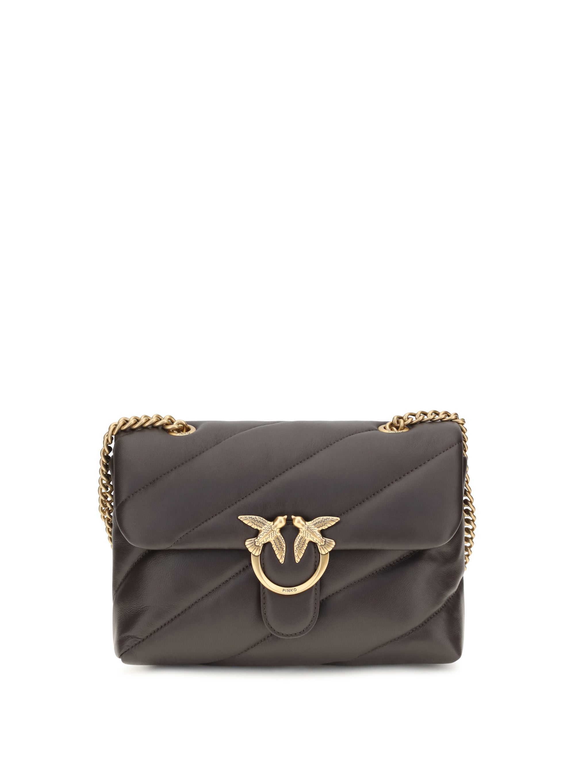PINKO Pinko Women Love Classic Leather Shoulder Bag