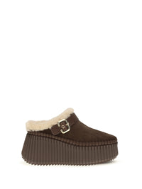 Chloé Women Nama Wedge Mules