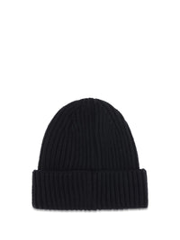 C.P. Company Men Goggle Beanie Hat In Extrafine Merino Wool