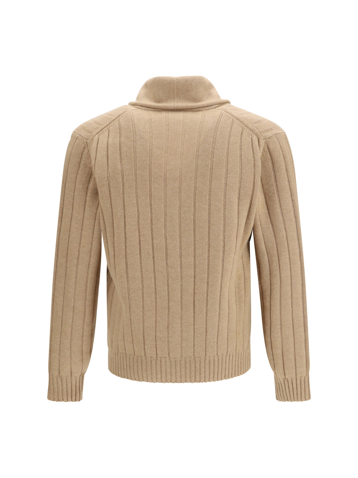 Brunello Cucinelli Men Ribbed Cashmere Cardigan