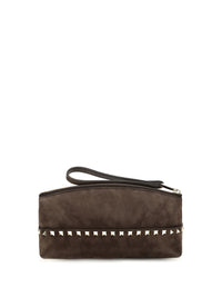 Valentino Garavani Women Rockstud Suede Pouch